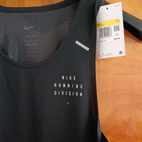 Nike Black Performance Tank Top S NWT - Picture 2 of 6